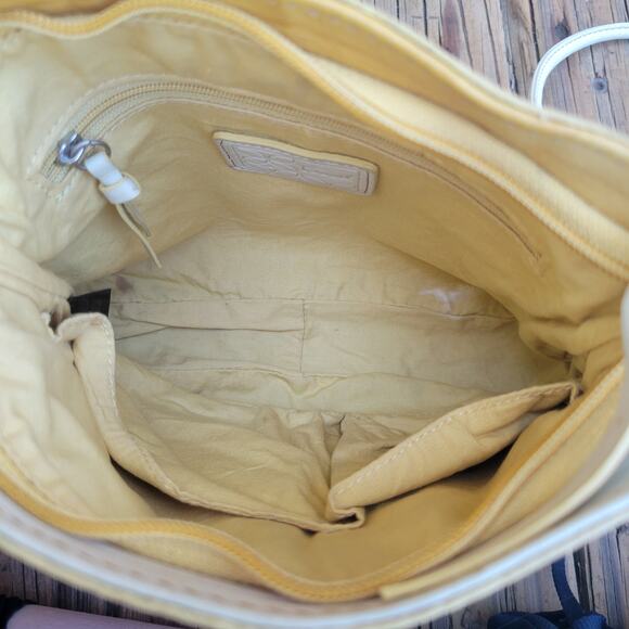 Fossil Vintage SL2083 Crossbody Bag Bone White Leather Western Cottagecore Style - Picture 4 of 12